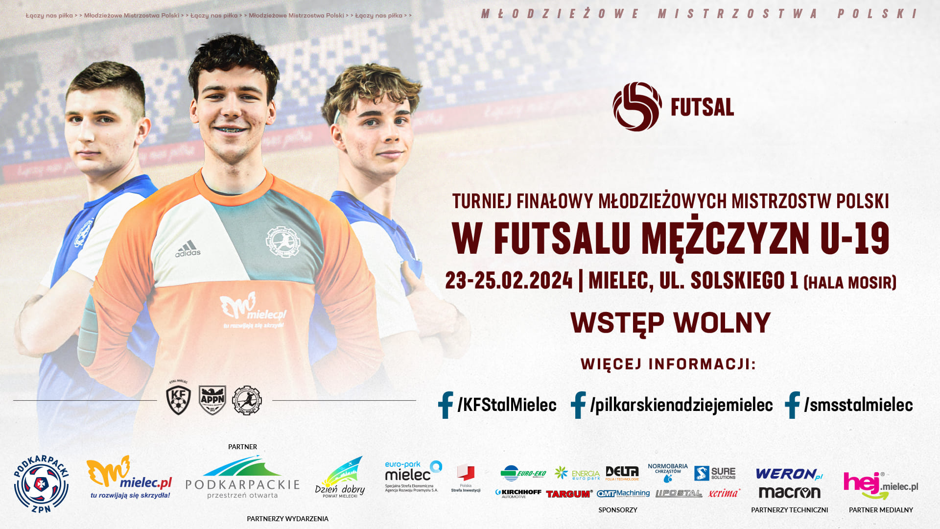 Zapraszamy na mistrzostwa Polski U19 w futsalu