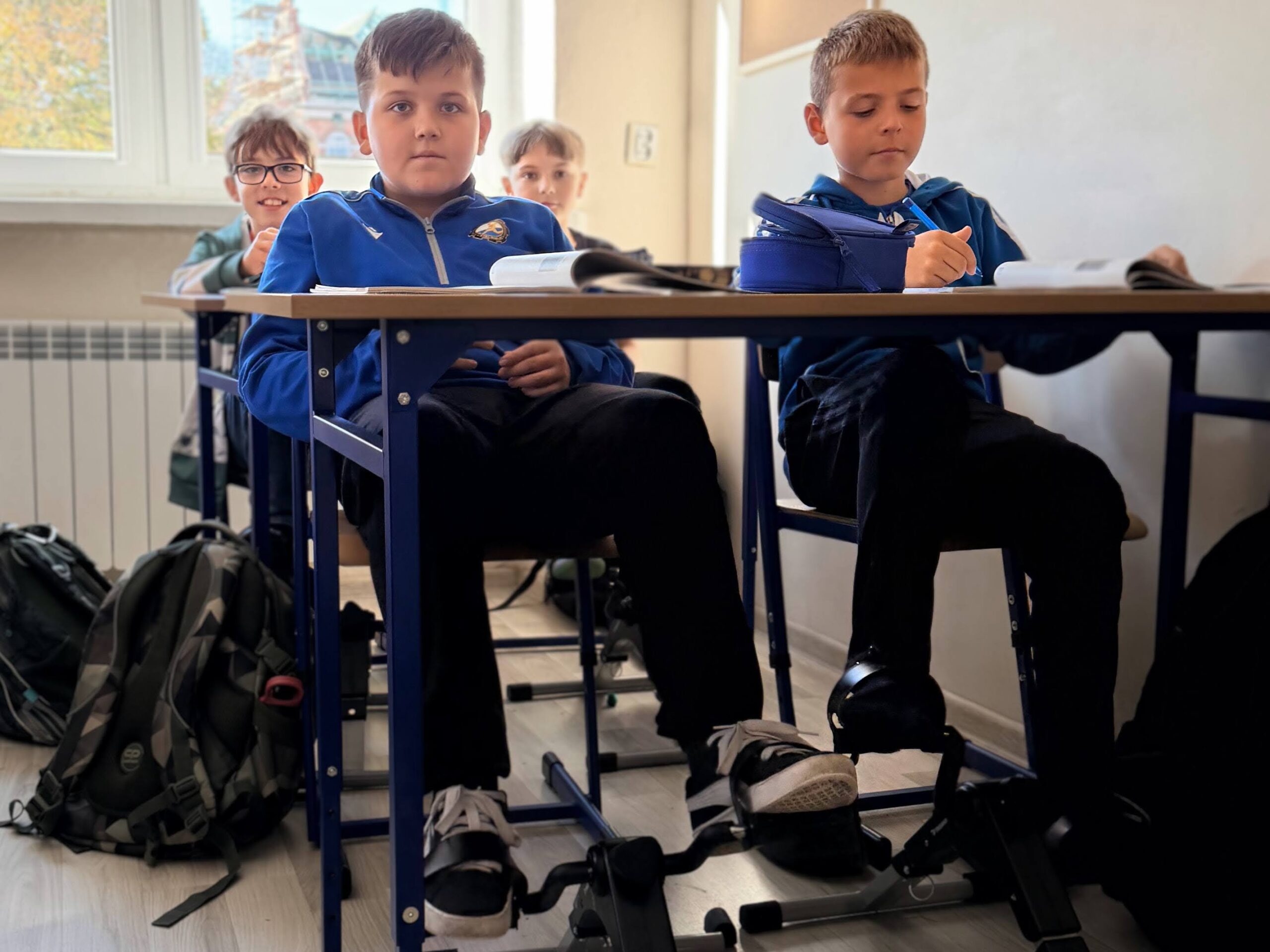 Rowerki pod ławką wspierają skupienie