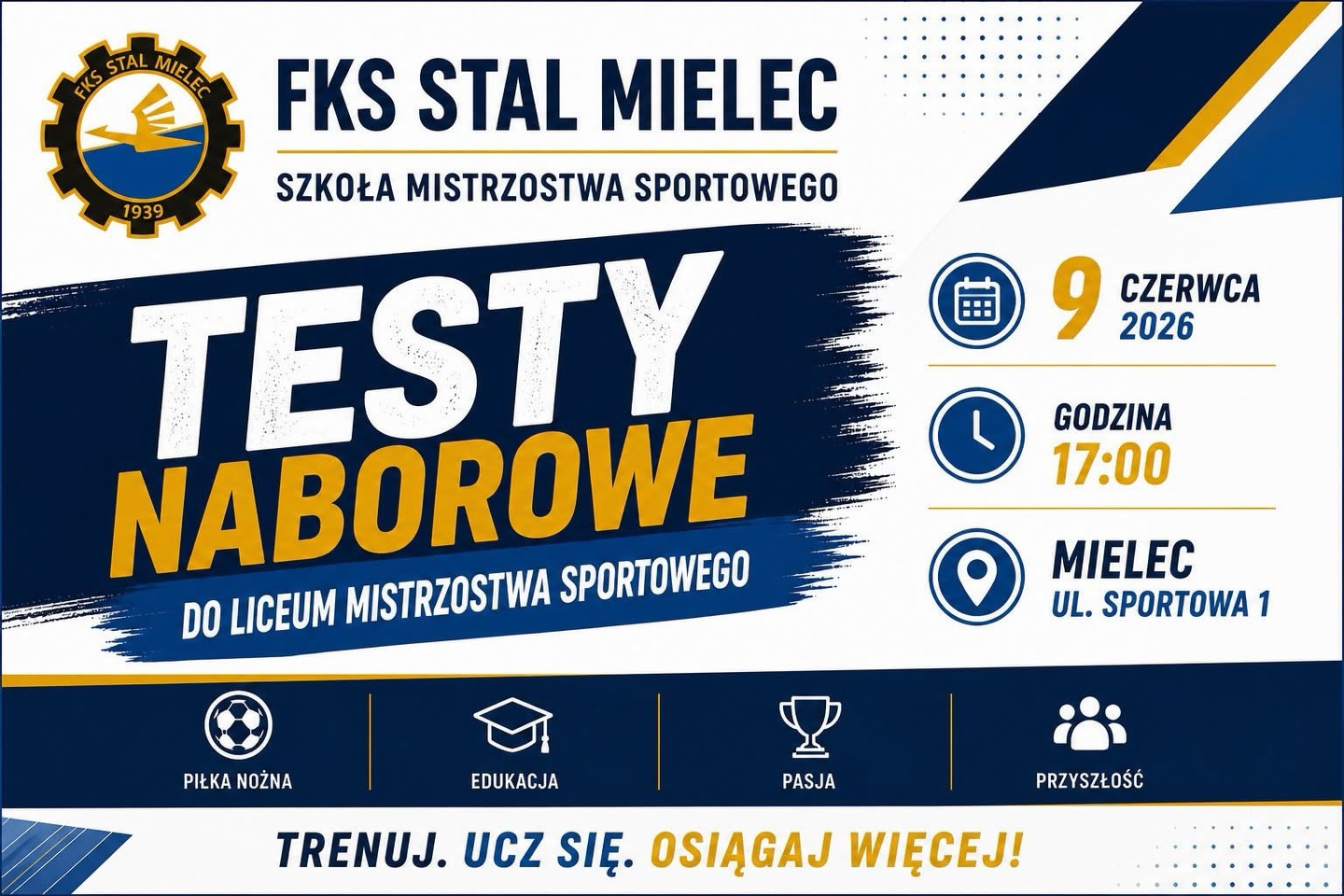 Zapraszamy na testy naborowe